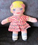 rag doll red yellow calico